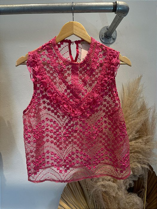 Blusa Tule Pink - G