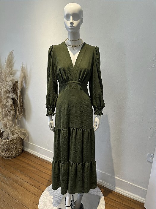 Vestido Longo Verde - M