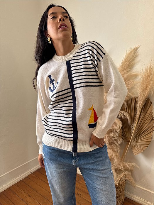 Tricot Vintage Navy -G