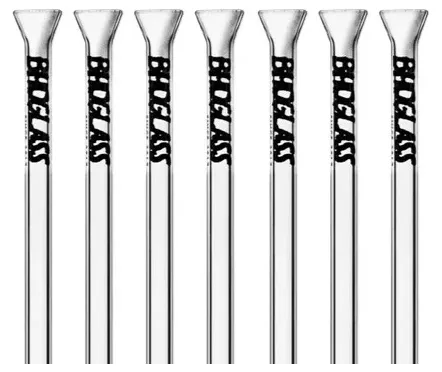 KIT 07 PITEIRAS DE VIDRO LONGA 4MM X 10CM