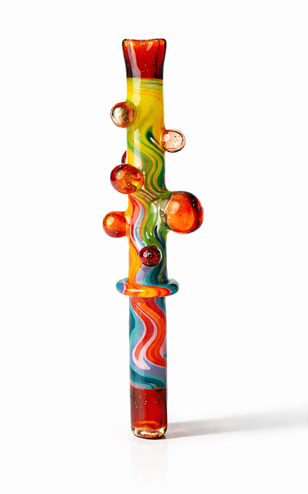 PITEIRA DE VIDRO BUBBLE RED BLIZZARD REWAG 9MM X 9CM