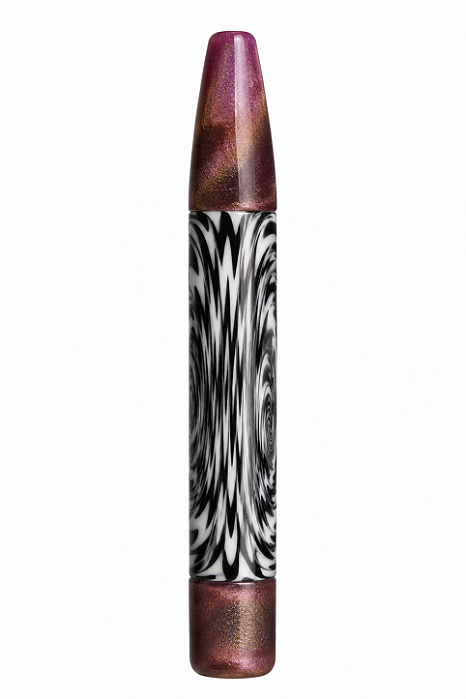 PITEIRA WIGWAG REVERSE B&W BOCAL LAPIS PURPLE 10MM X 7CM