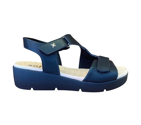 Sandália antômica em velcro Confort Softli