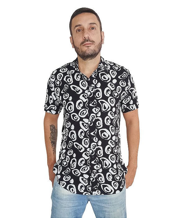 Camisa de Viscose Estampada Garopaba