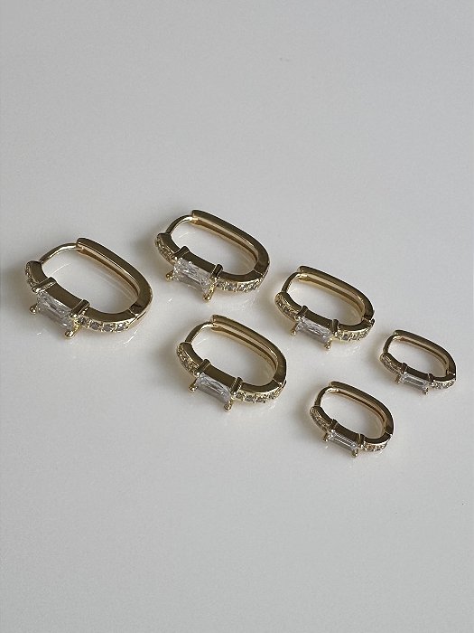 Trio de Argolinhas Pedras