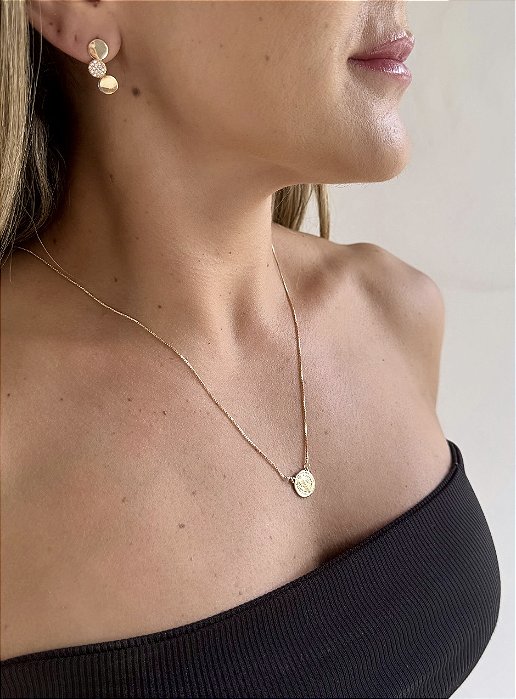 Escapulário São Bento Dourado