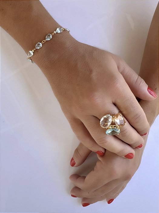 Pulseira Pedras Verdes