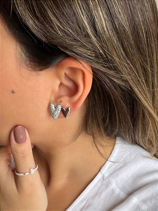 Duo de Brincos Coração