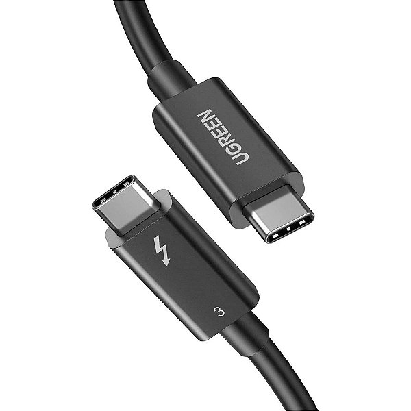 Cabo Ugreen Thunderbolt 3 USB-C 5K 40Gbps 100W 50cm 80324
