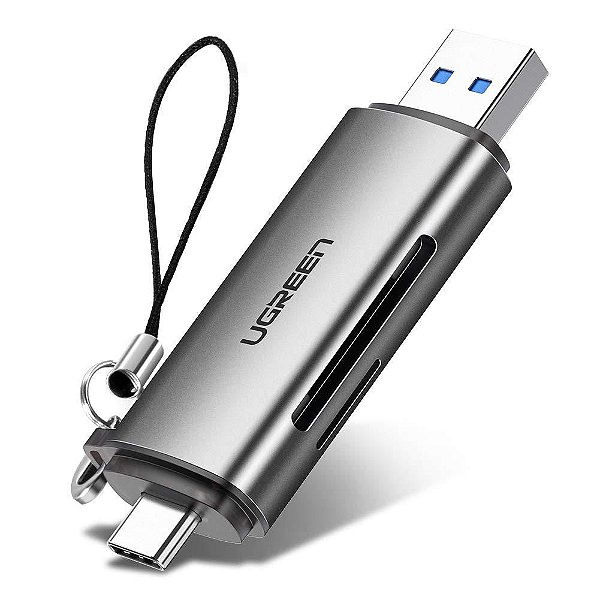 Leitor De Cartão Usb 3.0 E Type C Sd Micro Sd - Ugreen 50706