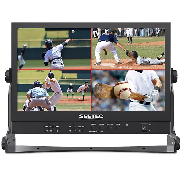 Monitor Seetec Atem156S com 4x4 SDI