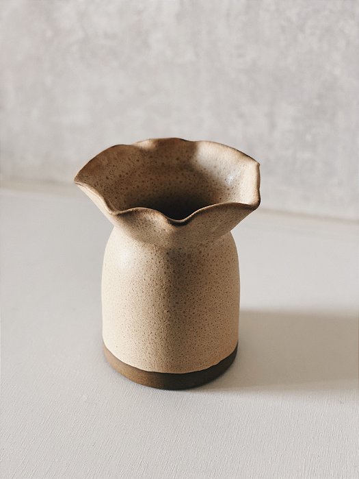 VASO CERÂMICA DECORATIVO Tulipa Organic - COLEÇÃO NUDE RUSTIC