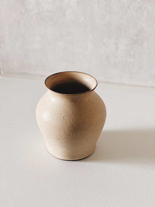 VASO CERÂMICA DECORATIVO Mel - COLEÇÃO NUDE RUSTIC