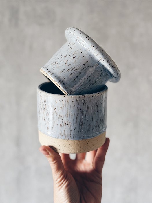 Manteigueira Francesa Azul  Canyon Rustic