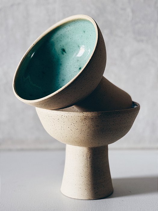 Bowl Pesdestal Linha Rustic