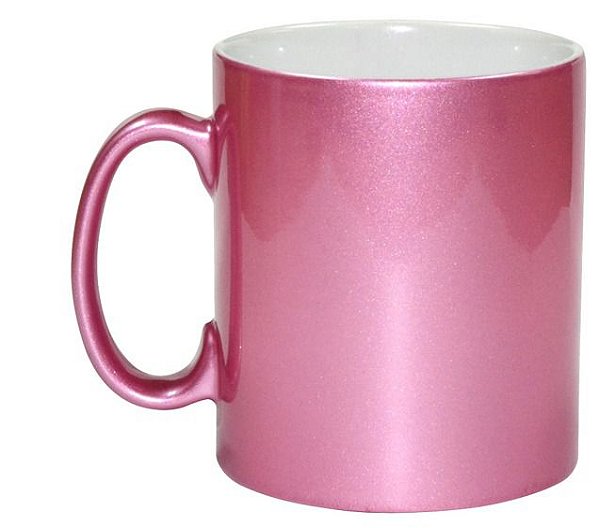 Caneca metalizada Rosa - Live