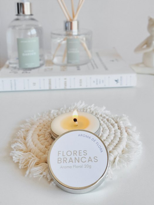 Vela Flores Brancas 20g