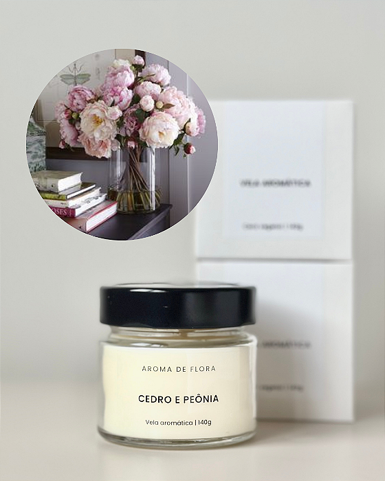 Vela Cedro e Peônia