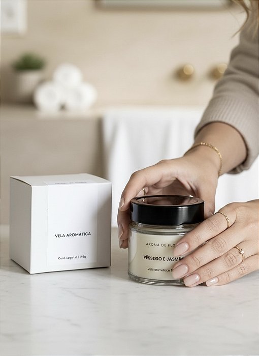 Vela Pêssego e Jasmim