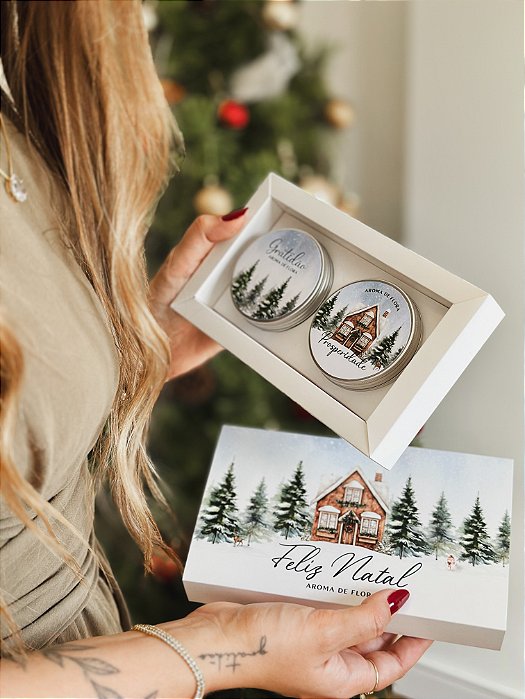 Kit 2 velas | Feliz Natal