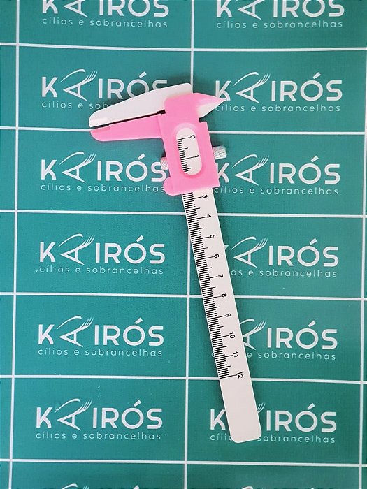 Paquímetro Rosa com Trava Metálica