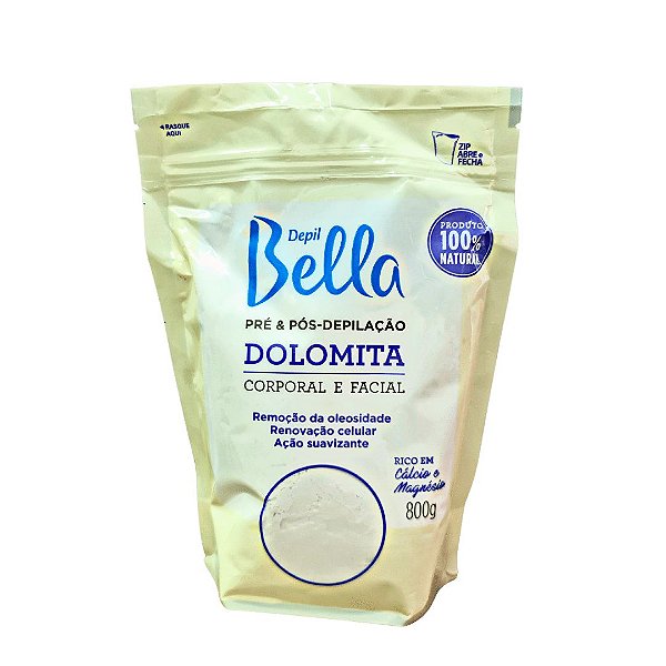 Dolomita Pré e Pós Depilação 800G – Depil Bella