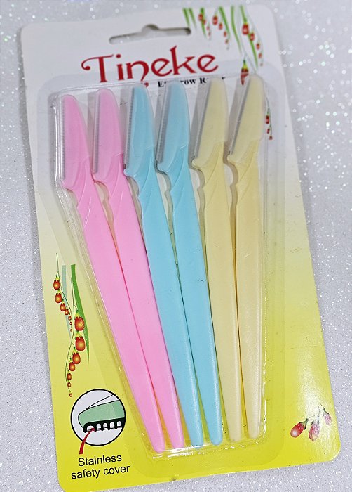 Navalhete para sobrancelhas - 6 Unidades