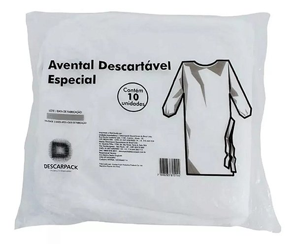 Avental TNT Descarpack | 10 unid