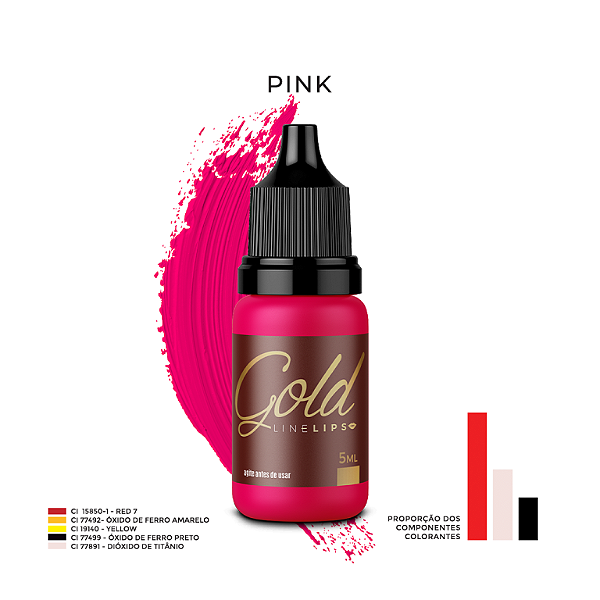 Pink Mag Gold Line Lips 10ml