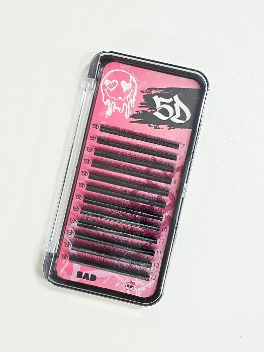 Cilios Bad Pink W 5D 0.07 L - Mix (7mm ao 12mm)