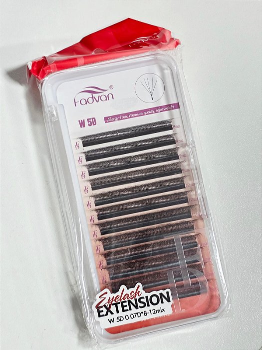 Cílios Fadvan W 5D 0.07D Mix (8mm ao 12mm)