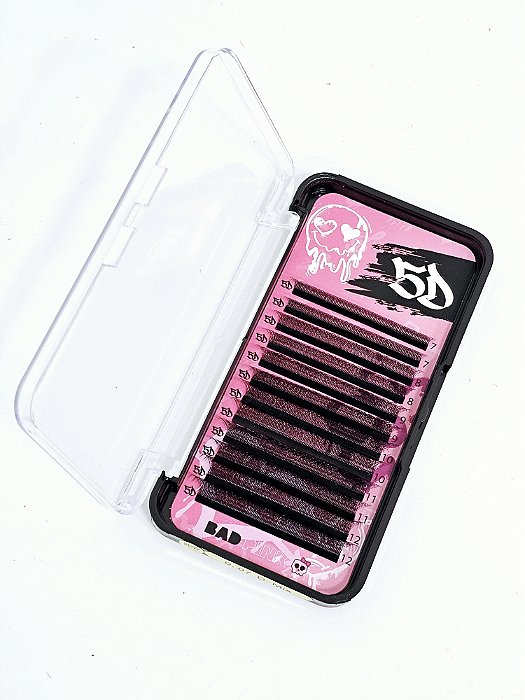 Cilios Bad Pink W 5D 0.07 D - Mix (7mm ao 12mm)