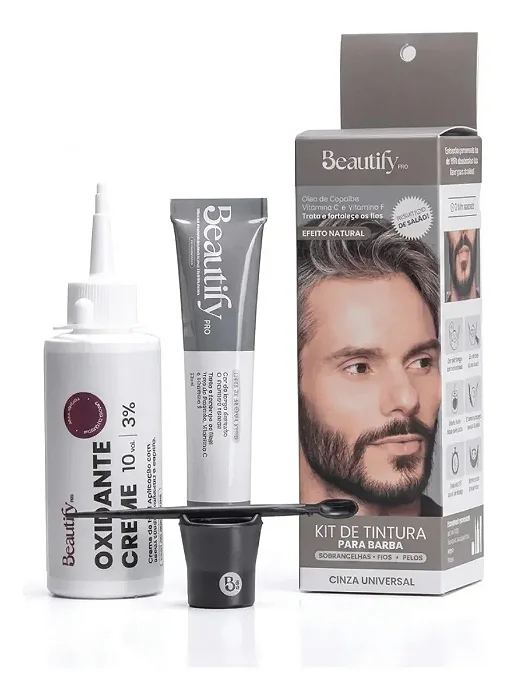Kit Tintura Para Barba e Bigode 10gr | Beautify PRO