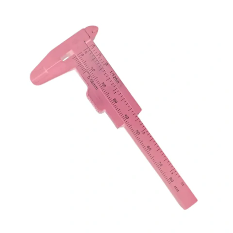 Paquímetro de Plástico 15cm - Rosa