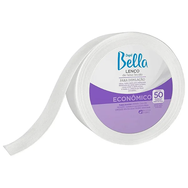 Rolo Lenço Depilátorio Depil Bella 50 Metros