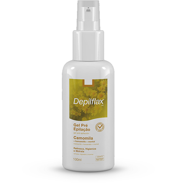 Gel Pré Epilação Camomila Depilflax 100ml