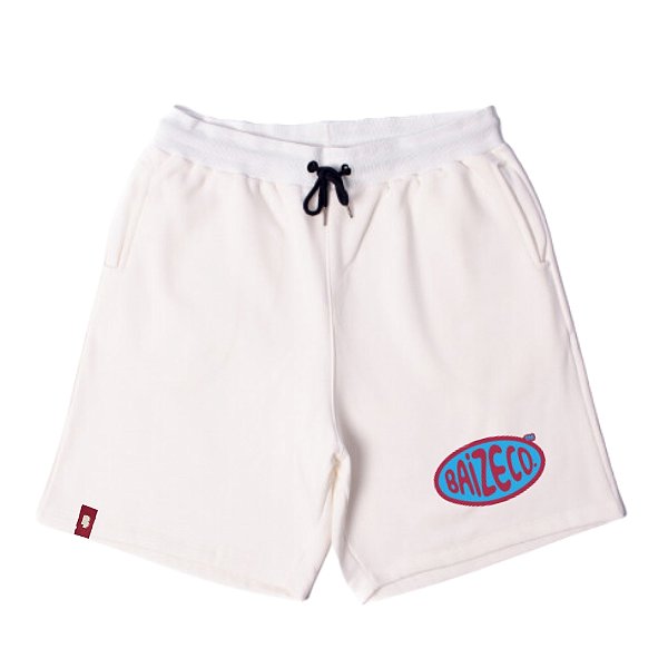 SHORTS MOLETOM OFF WHITE FLAG