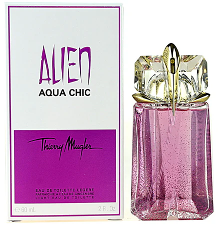 Alien Aqua Chic Eau de Toilette Legere Feminino Rosa - Thierry Mugler (Raro)