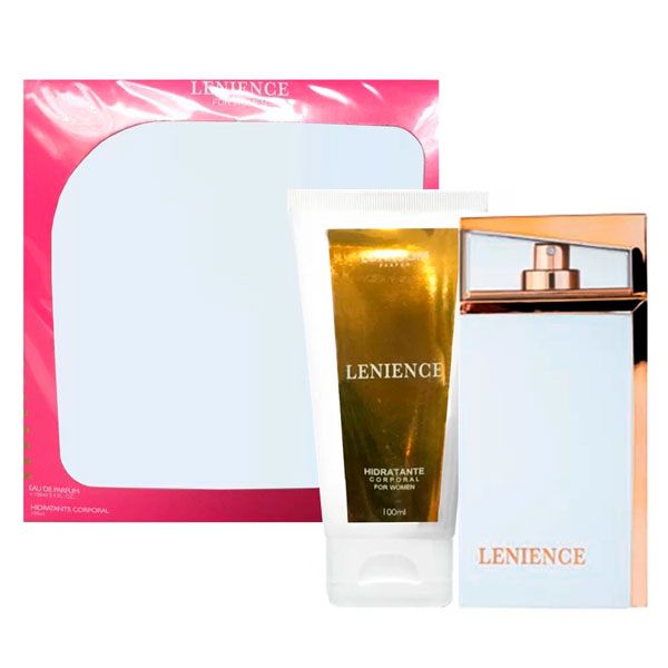 Lenience For Women + Hidratante Eau de Parfum Feminino - Lonkoom (Caixa Amassada)