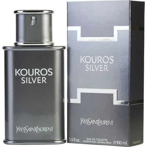 Kouros Silver Eau de Toilette Masculino - Yves Saint Laurent (RARO CAIXA AMASSADA)