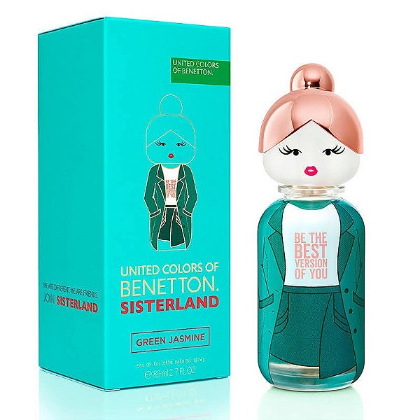 Sisterland Green Jasmine Eau de Toilette Feminino - Benetton (CAIXA AMASSADA)