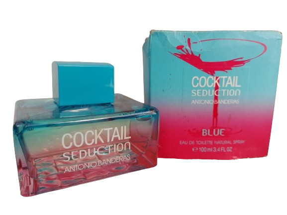 Cocktail Seduction Blue For Women EDT - Antonio Banderas (CAIXA AMASSADA)