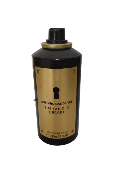 Desodorante The Golden Secret Masculino - Antonio Banderas (Sem Tampa e Embalagem levemente amassada)