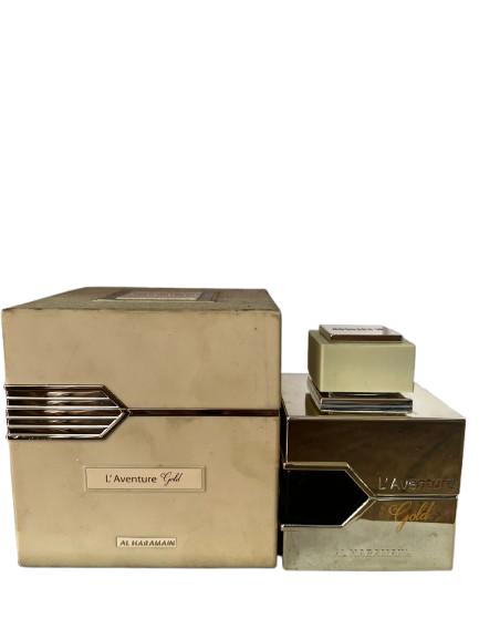 L'Aventure Gold Eau de Parfum Feminino - Al Haramain (CAIXA COM ALGUMAS MARCAS)