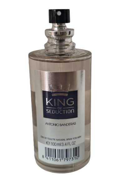 King Of Seduction Eau de Toilette Masculino Antonio Banderas (SEM CAIXA E SEM TAMPA) VIDRO REDONDO
