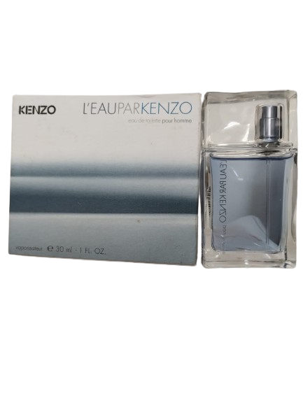 LEau Par Kenzo Pour Homme Eau de Toilette Masculino - Kenzo (Caixa Antiga Amassada) Listra azul