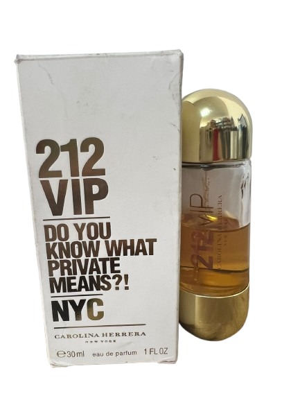 212 Vip Eau de Parfum Feminino - Carolina Herrera (CAIXA AMASSADA, BORRIFADOR SOLTO E NÃO FUNCIONA E VAZADO)