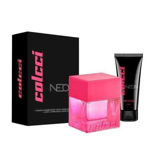 Kit Neon Girl Colonia+Body Lotion Feminino - Colcci (Caixa Amassada)