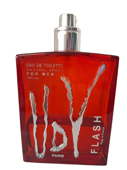 UDV Flash Eau de Toilette Masculino - Ulric de Varrens (SEM CAIXA, SEM TAMPA, VAZADO E VIDRO DESCASCADO)
