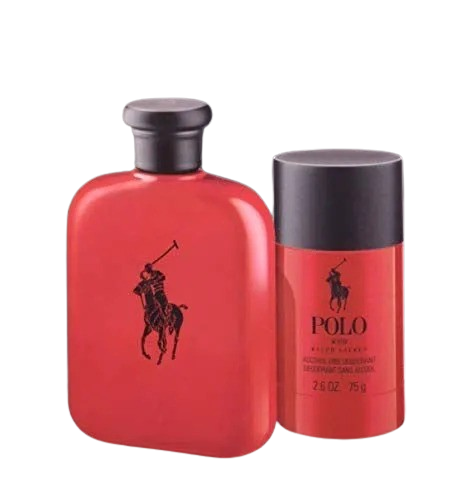 Kit Polo Red Eau de Toilette+Desodorante Masculino - Ralph Lauren (CAIXA AMASSADA)